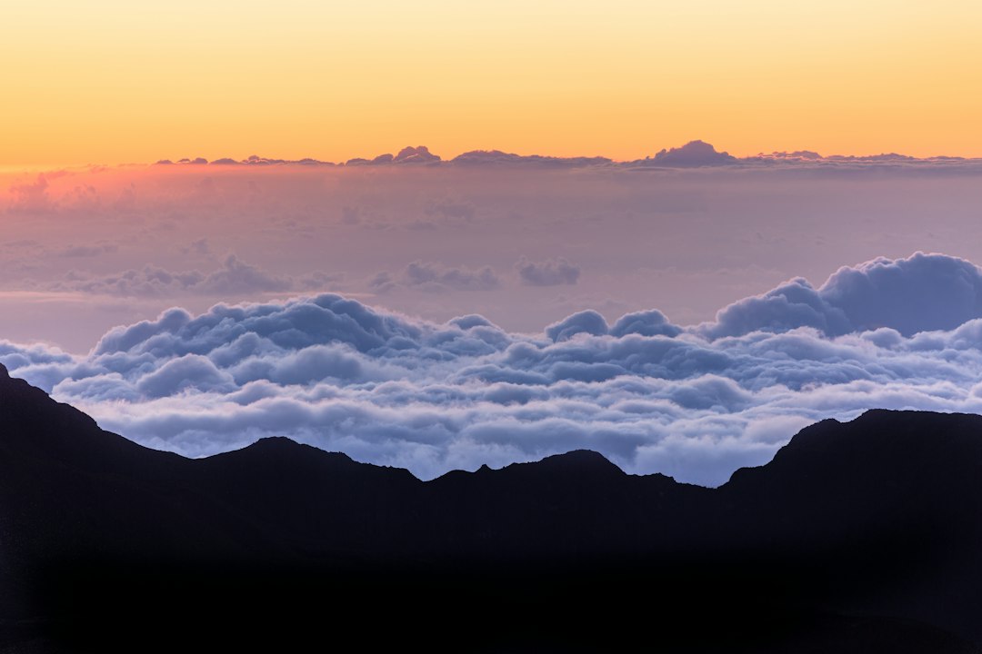 Clouds below Haleakala National Park