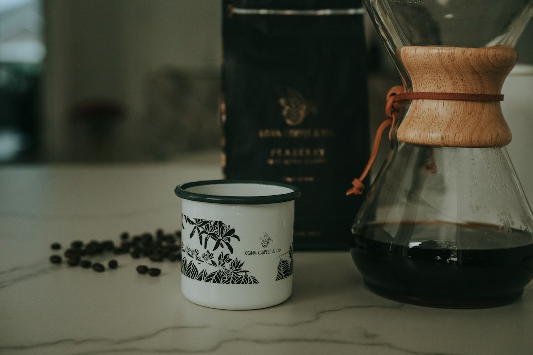 Coffee cup and brewing equipment for a slow morning