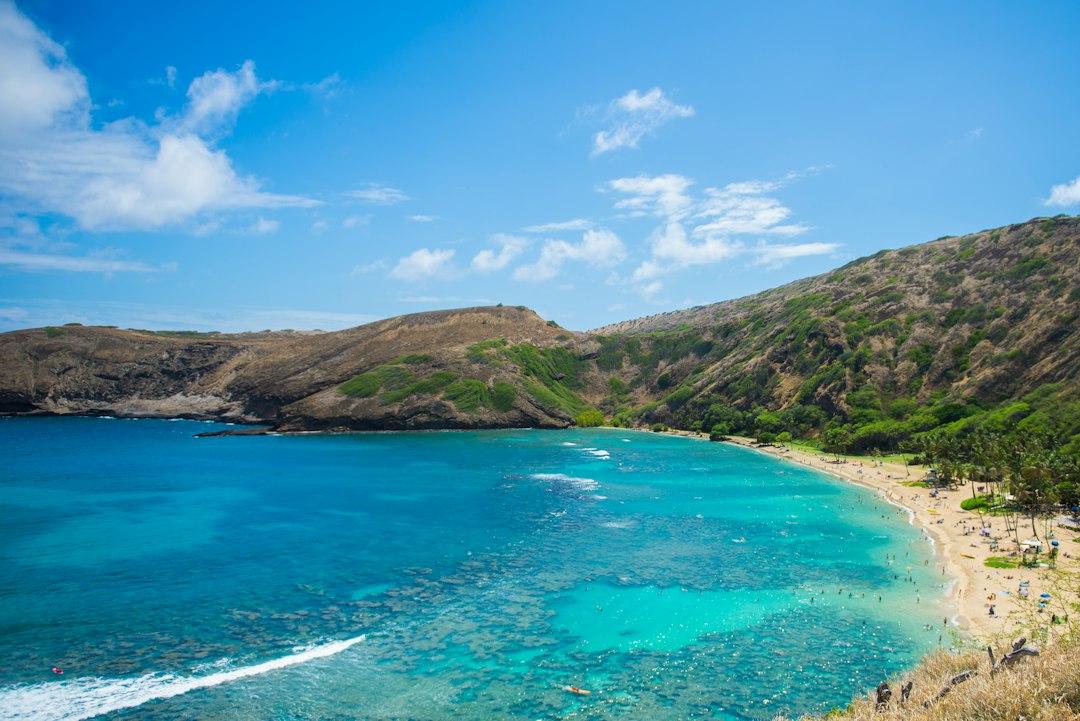 Hanauma Bay shoreline on Oahu
