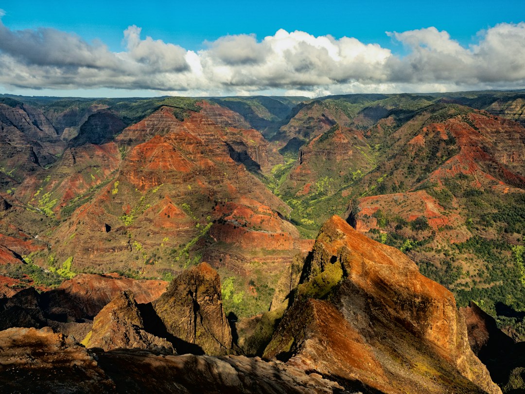 Waimea Canyon ridges on Kauai